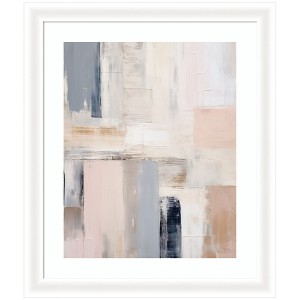 Kate and Laurel Framed Art Rustic Melody by Amy Lighthall, 23x27, Oliver White Narrow - 1 of 4