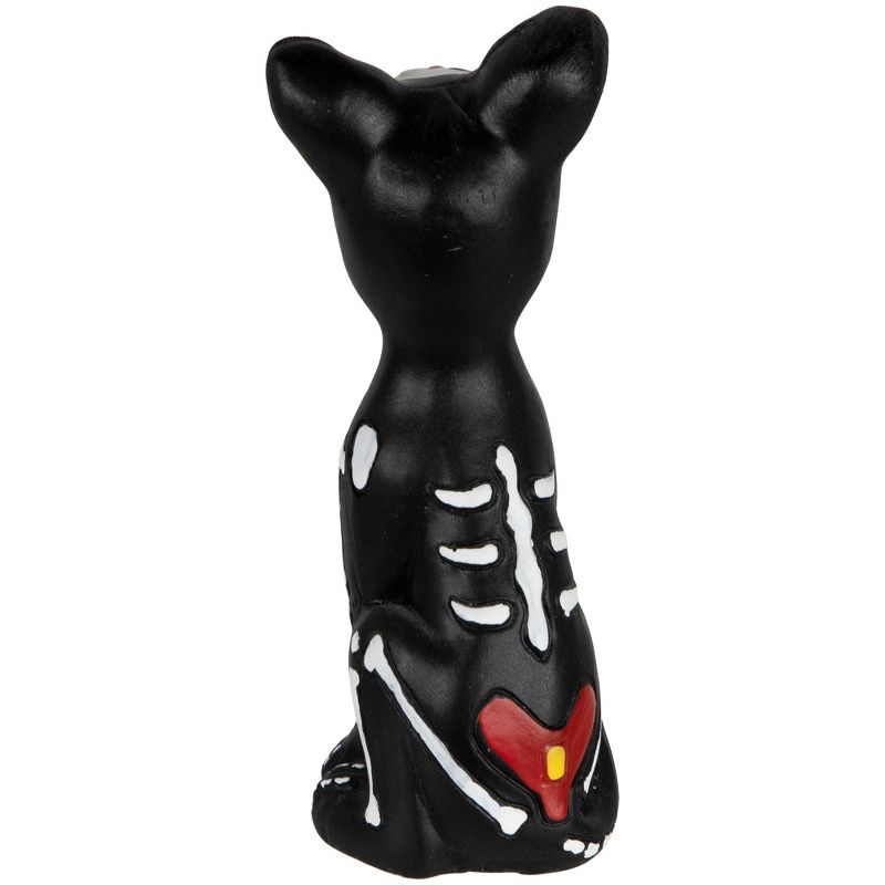 Northlight 5" Black Day of the Dead Skeleton Dog Figurine Decoration, 5 of 9