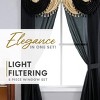 Regal Home Collections Amore 5-Piece Window Curtain Set with Valance and 2 Tiebacks 54x84 - 2 of 4