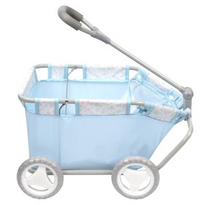 JC Toys Berenguer Boutique Playtime Deluxe Folding Pull Along Blue For Dolls - 1 of 4