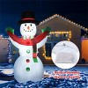 Resenkos 6 Feet Christmas Decoration Inflatable Christmas Snowman White - 2 of 4