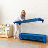ECR4Kids Stackable Kiddie Cot, Toddler Size, Blue, 5-Pack - 4 of 4