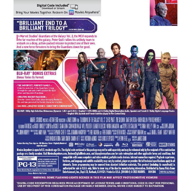 Guardian Of The Galaxy : Vol 3 (Blu-ray + Digital), 3 of 4