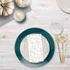 Posh Setting Teal, Beige & Gold Disposable Dinnerware Bundle - Organic (30 Settings) - 2 of 2