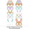 Big Dot of Happiness Spring Easter Bunny Glasses and Masks - Paper Card Stock Happy Easter Party Photo Booth Props Kit - 10 Count - 3 of 4