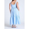 ELOQUII Women's Plus Size Mixed Fabric Tank Dress - 3 of 3