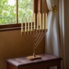 Vintiquewise Wall Mount 9-Branch Menorah, Mid-Century Elegant Illuminated Display, Decorative Judaica Accent - 3 of 4