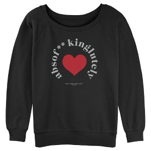 Junior's Women Sex and the City Mr. Big Absolutely Heart Sweatshirt - 1 of 4