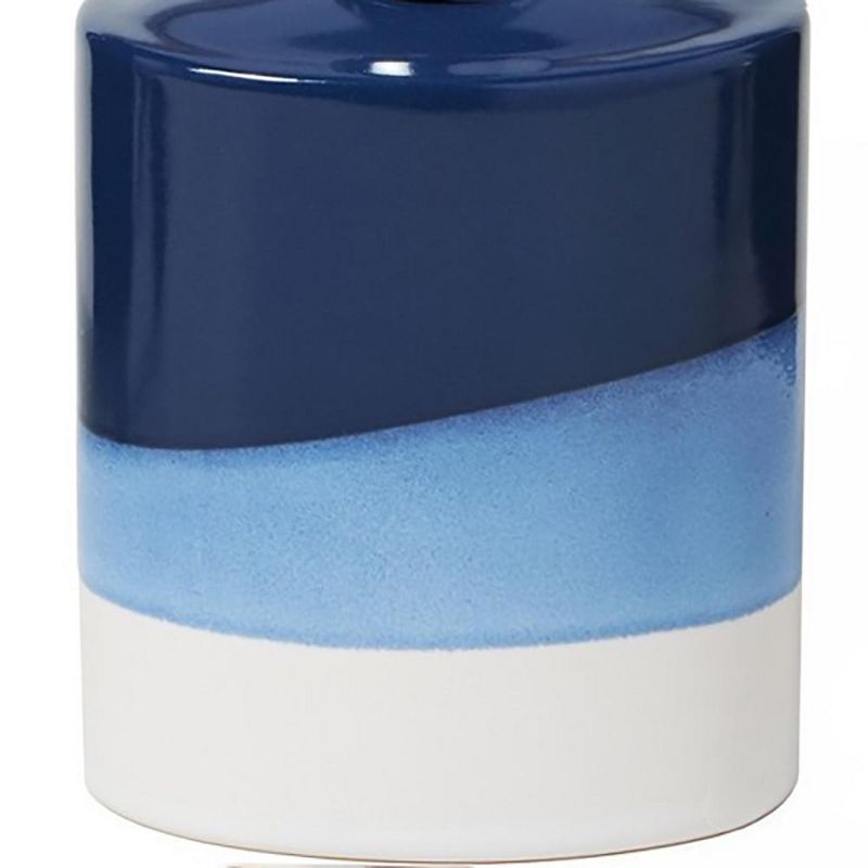 Alanya Lotion/ Liquid Soap Dispenser Bottle Blue & White by SKL Home, 4 of 5