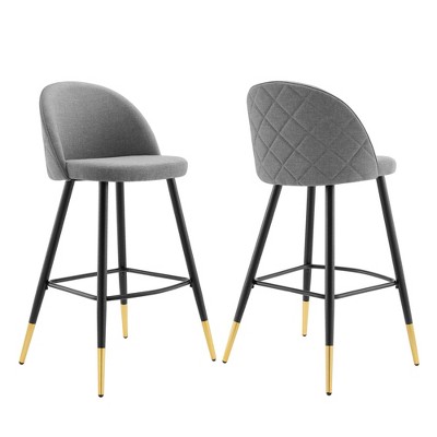 Modway Cordial Fabric Bar Stools - Set of 2