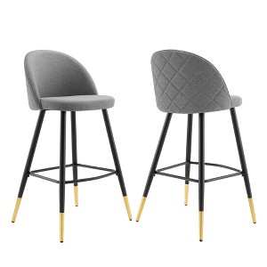 Modway Cordial Fabric Bar Stools - Set of 2 - 1 of 4
