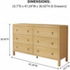 6 & 7 Drawer Dresser for Bedroom, Wood Dresser with Large Storage Drawers, Modern Curved Angle Clothes Organizer for Closet - 2 of 4