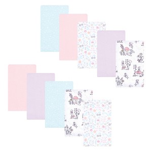 Luvable Friends Hudson Baby Flannel Burp Cloths 10pk Set - 1 of 2