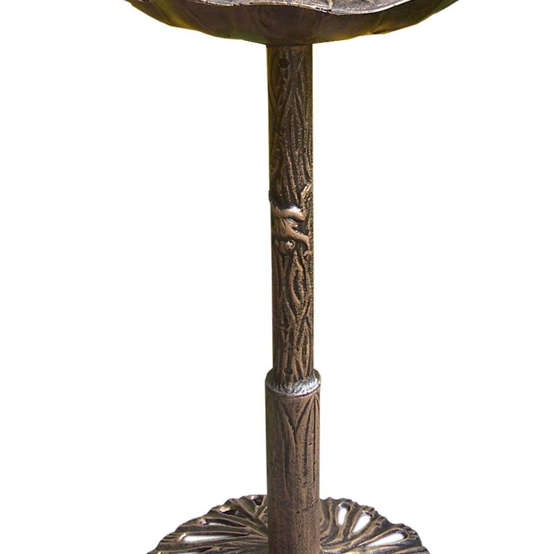 35&#34; Cast Aluminum Frog Birdbath Brown - Oakland Living with Weather-Resistant Finish & Nature-Inspired Design, 5 of 11