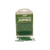 JAM Paper Colored Jumbo Paper Clips Large 2 Inch Green Paperclips 42186878A - 2 of 3