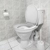 Elongated Toilet Seat Soft-Closing Universal Fit for Standard Toilets Thickened Durable PP Plastic with Quick Installation Hinge Easy-Clean Surface - 2 of 4