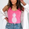 Simply Sage Market Women's Pineapple Distressed Graphic Racerback Tank - 2 of 3