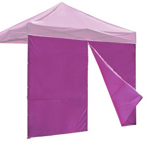 InstaHibit Privacy Sidewall Zipper UV30+ Fits 10x10ft Canopy Garden 1 Piece Purple - 1 of 4