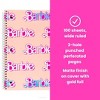 Yoobi Barbie 1 Subject Notebooks 8"x10.5" Wide Ruled with Pen Pink Barbie Logo Pattern, School Supplies - 2 of 4
