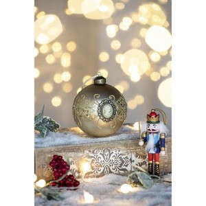 YOOCOZZ Unique Household Christmas Decor, Party Accessories-Set of 6, 3.9"  Xmas Ball Ornaments, Glass Decorative Hanging Ball Xmas Tree Ornaments - 1 of 4