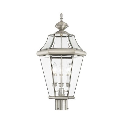 Livex Lighting Georgetown 3 - Light Lantern in  Brushed Nickel