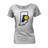 NBA Indiana Pacers Women's Short Sleeve Burnout Scoop T-Shirt - 2 of 4