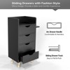 Karl Home Salon Styling Storage Station with 4 Drawers 2 Hair Dryer Holders - 3 of 4