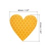 Unique Bargains Waterproof High-Visibility Warning Adhesive Reflective Heart Stickers 1.61" x 1.57" 12 Pcs - 2 of 4