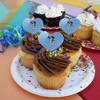 Johns Hopkins University Primary Logo Heart Love Cupcake Picks Toppers Decoration Set of 6 - 4 of 4