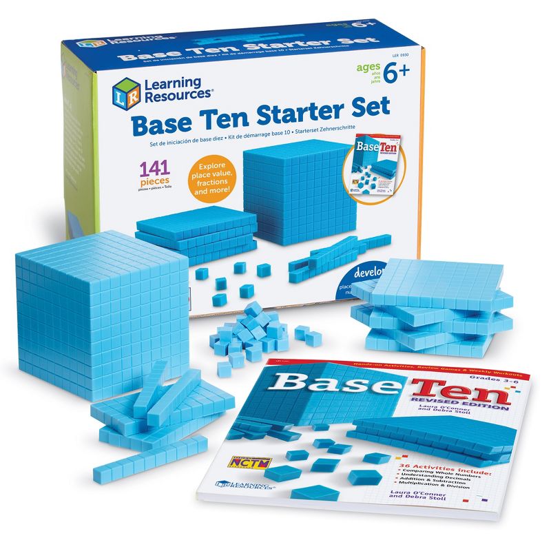 Learning Resources Plastic Base Ten Starter Set, Ages 6+, 1 of 6