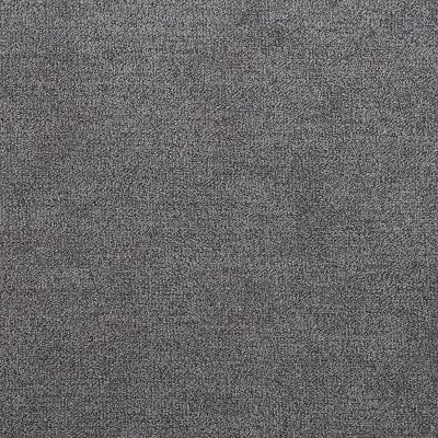 Gray and Black Round Upholstered Lift-Top Storage Ottoman