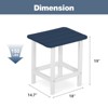 Aoodor Outdoor Side Table, Square Adirondack Patio End Table for Patio, Pool, Porch - 4 of 4