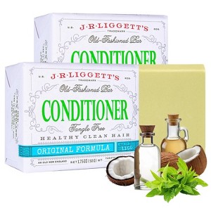 J·R·LIGGETT'S Hair Conditioner Bar | Moisturizing Conditioner Bar that Gives Smoothness & Shine | Plant Based Ingredients | 2 Pack 1.75oz - 1 of 4