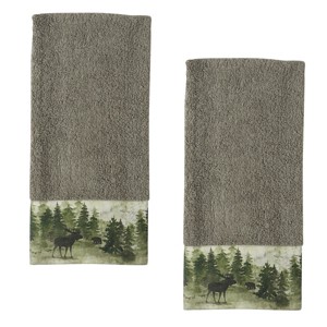 Park Designs Watercolor Wildlife Hand Towel Set of 2 - 1 of 4