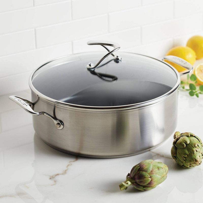 Circulon Next Generation Stainless Steel 7.5qt Covered Stockpot, 3 of 8