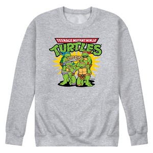 Men's - Teenage Mutant Ninja Turtles - Pizza Dudes Graphic Fleece Sweatshirt - 1 of 4