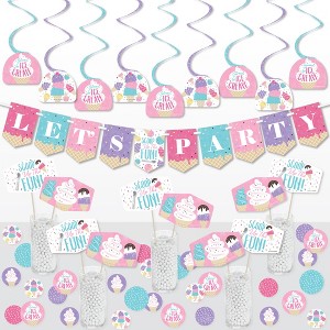 Big Dot of Happiness Scoop Up The Fun - Ice Cream - Sprinkles Party Supplies Decoration Kit - Decor Galore Party Pack - 51 Pieces - 1 of 4
