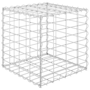 vidaXL Cube Gabion Raised Bed, Steel Wire Gabion Baskets for Outdoor, 15.7"x15.7"x15.7" - 1 of 4