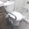 HealthSmart Adjustable Toilet Safety Rails for Seniors, Non-Slip, 300lb Capacity, Commode Support - 2 of 4