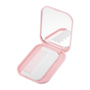 Unique Bargains Durable Foldable Mirror Comb for Curly Straight Hair 1 Pc - 1 of 4