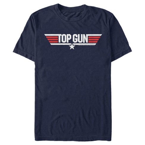 Men\'s Top Gun Logo Target Navy T-shirt 2x - Large - Blue 