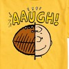 Men's - Peanuts - C Brown Half Football Head Short Sleeve Graphic T-Shirt - 2 of 4