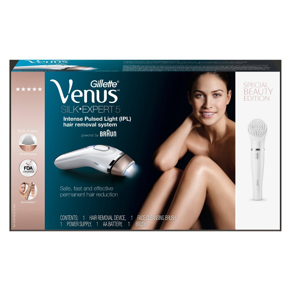 GTIN 069055879641 product image for Venus Silk-Expert BD 5008 IPL Hair Removal System + Bonus Facial Cleansing Brush | upcitemdb.com