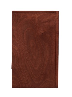 Marilla Cherry Wood 3-Drawer Nightstand, 28" Height