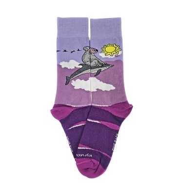 Koala Riding a Dolphin Socks (Women's Sizes Adult Medium) from the Sock Panda