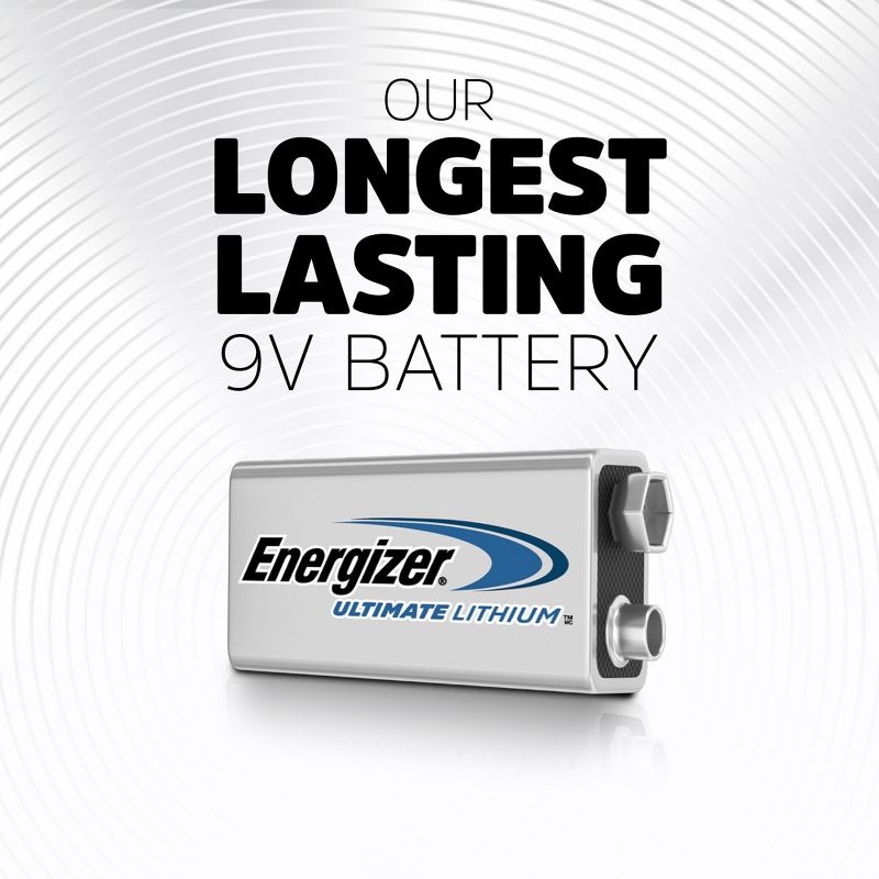 Energizer Ultimate Lithium 9V Batteries, 3 of 11