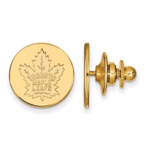 Black Bow Jewelry 14k Yellow Gold Toronto Maple Leafs NHL Pin - 1 of 3
