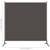 vidaXL Room Divider Anthracite 68.9"x70.9" Fabric - 4 of 4