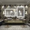 Apmir Super Bright Front & Back LED Lighted Anti-Fog Tempered Glass Bathroom/Vanity Mirror with ETL & 3-Year Warranty - 3 of 4