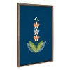 Kate and Laurel Sylvie Orchid Framed Canvas by Amber Leaders Designs, 23x33, Gold - 2 of 4
